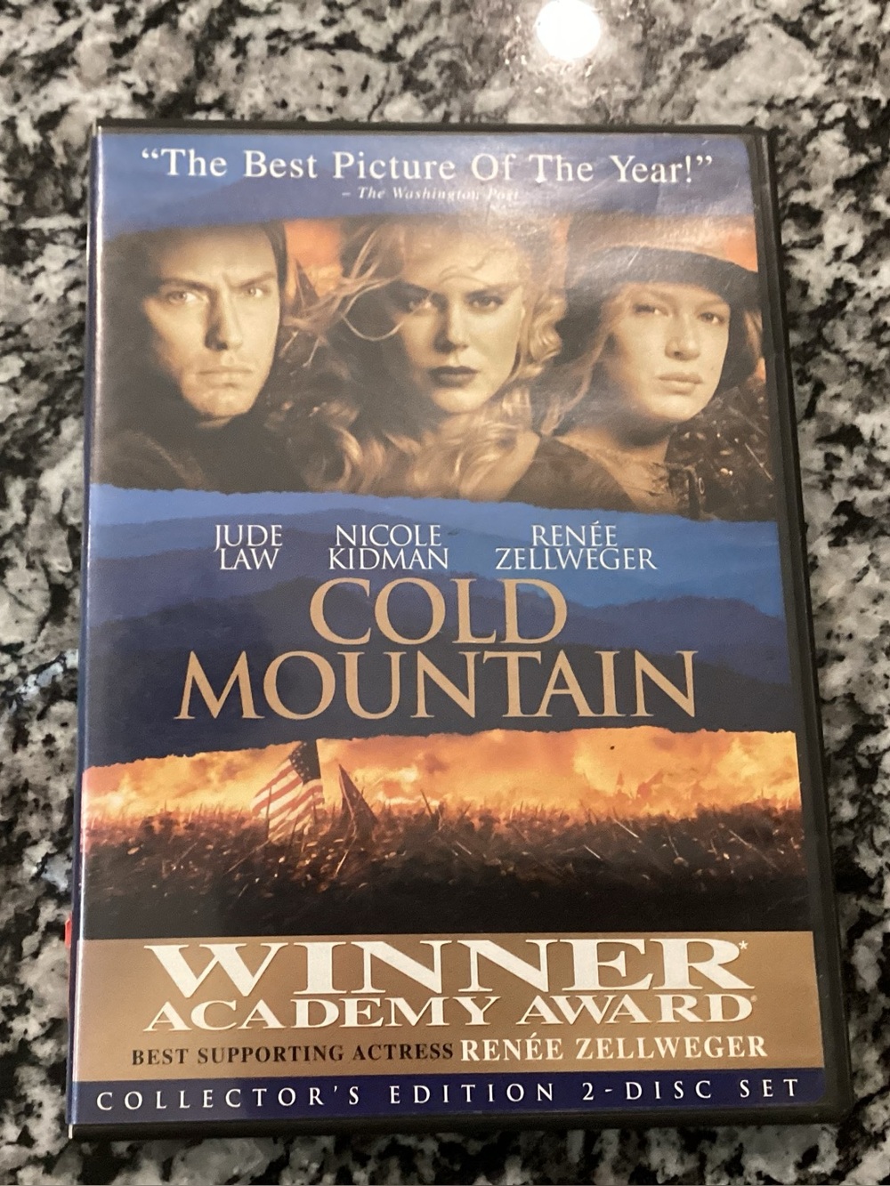 🔵 Cold Mountain on DVD - Jude Law / Nicole Kidman / Renee Zellweger - Rated R